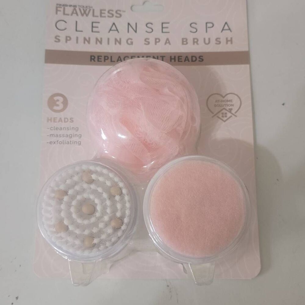 Finishing Touch Cleanse Spa Brush Replacement Heads, NEW